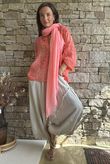 Sabo Boucle Flower Blouse Sherbet Coral